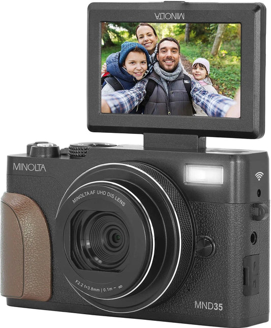 Minolta - MND35 64.0 Megapixel 4K Video Digital Camera - Black