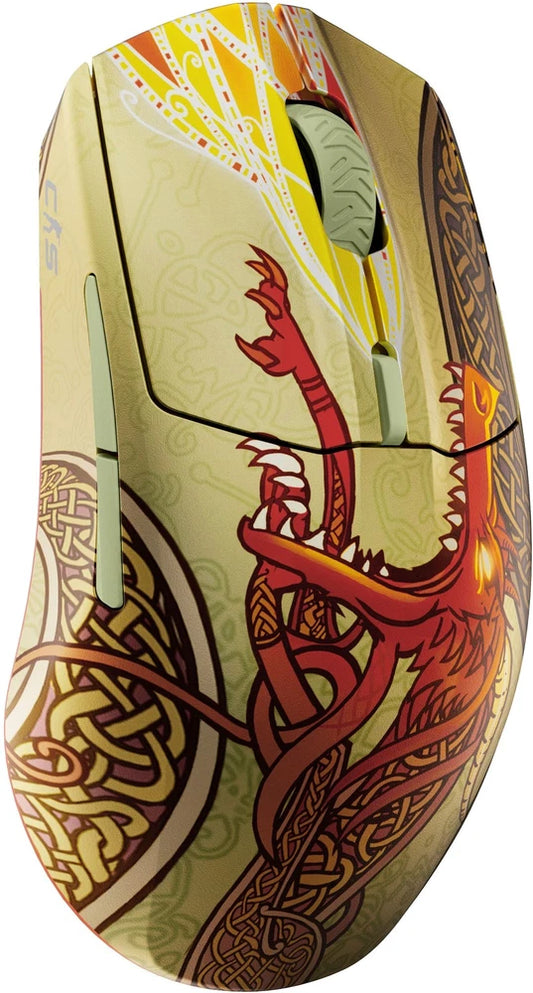 SteelSeries - Aerox 3 Wireless Optical Gaming Mouse with Super Mesh Detachable USB-C Connectivity - Wireless - CS2 Dragon Lore Edition