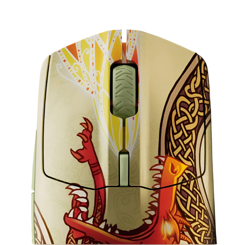 SteelSeries - Aerox 3 Wireless Optical Gaming Mouse with Super Mesh Detachable USB-C Connectivity - Wireless - CS2 Dragon Lore Edition