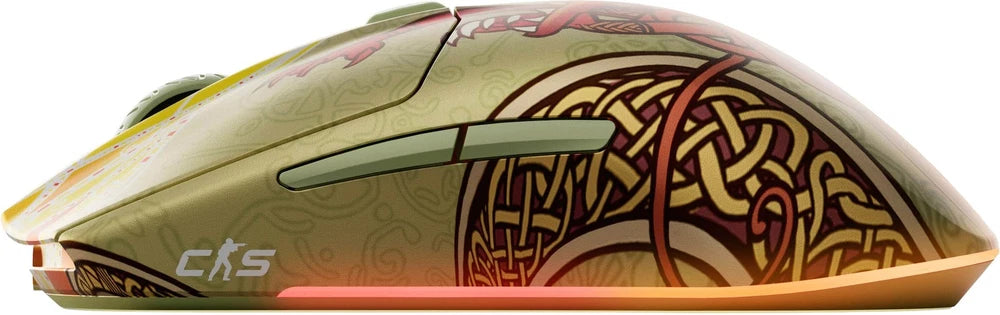 SteelSeries - Aerox 3 Wireless Optical Gaming Mouse with Super Mesh Detachable USB-C Connectivity - Wireless - CS2 Dragon Lore Edition
