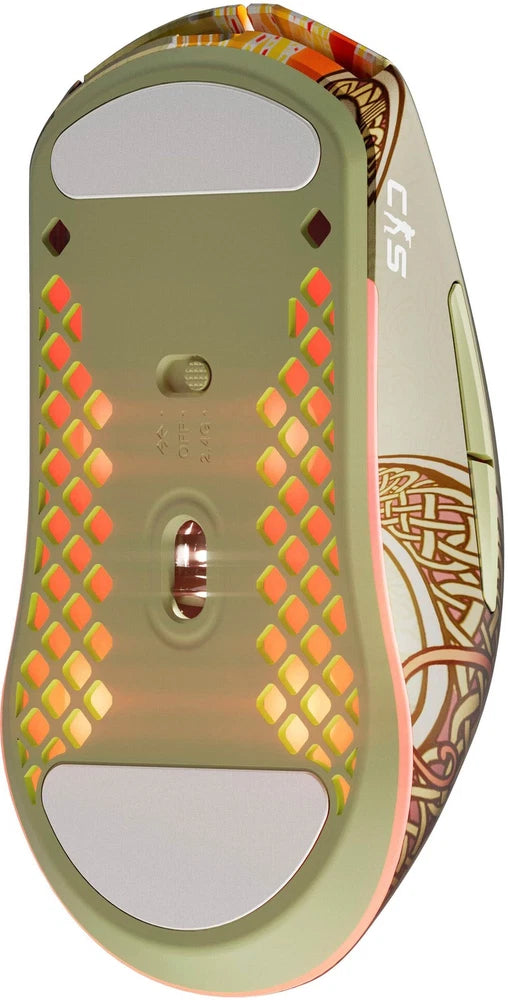 SteelSeries - Aerox 3 Wireless Optical Gaming Mouse with Super Mesh Detachable USB-C Connectivity - Wireless - CS2 Dragon Lore Edition