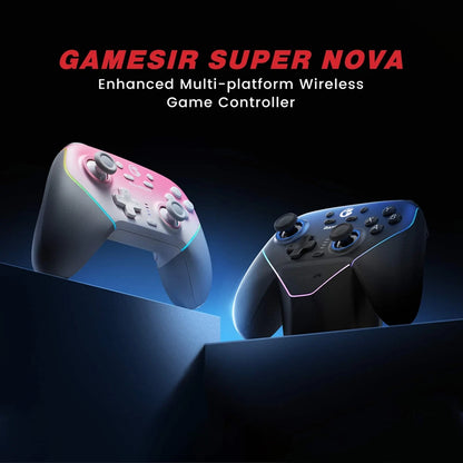 GameSir - Super Nova Wireless Gaming Controller Nintendo Switch/Switch 2/PC/iOS/Android, Hall Effect Stick/Trigger, Charging Dock - Blue