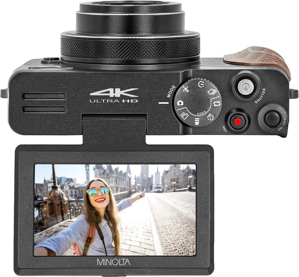 Minolta - MND35 64.0 Megapixel 4K Video Digital Camera - Black
